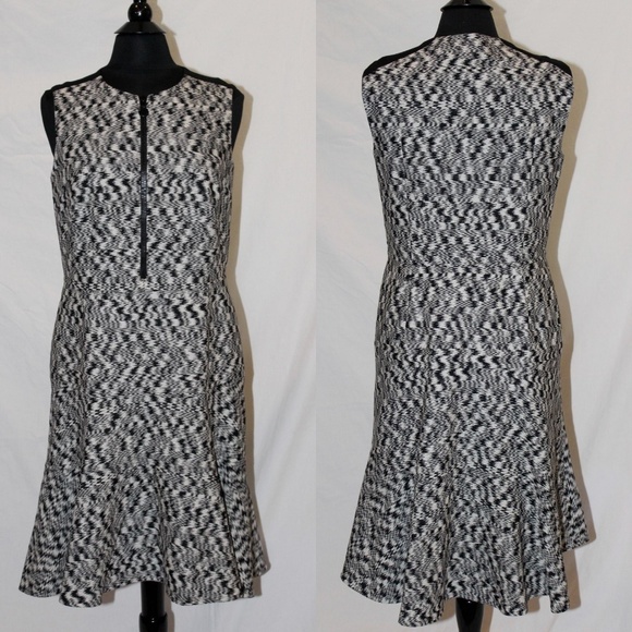 AKRIS PUNTO Fit & Flare Zip Front Sleeveless Dress Size 10 MSRP $995 - Picture 6 of 8